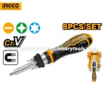 Ingco | 8 Pcs Ratchet Screwdriver Set (AKISD0808)