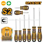 Ingco | 8 Pcs Screwdriver Set (HKSDS0828)