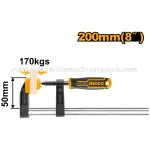 Ingco | F Clamp with Plastic Handle (HFC020502) - 8 inch